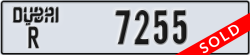 dubai - code - R - number -7255