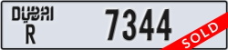 dubai - code - R - number -7344
