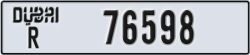 dubai - code - R - number -76598