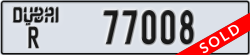 dubai - code - R - number -77008