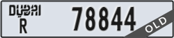 dubai - code - R - number -78844