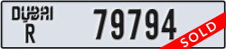 dubai - code - R - number -79794