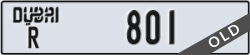 dubai - code - R - number -801