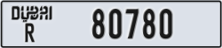 dubai - code - R - number -80780