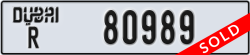 dubai - code - R - number -80989
