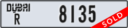 dubai - code - R - number -8135