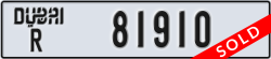 dubai - code - R - number -81910