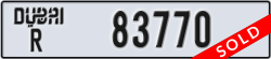 dubai - code - R - number -83770