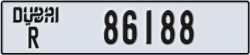 dubai - code - R - number -86188