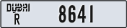 dubai - code - R - number -8641