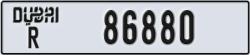 dubai - code - R - number -86880