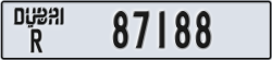 dubai - code - R - number -87188
