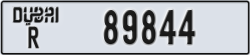 dubai - code - R - number -89844