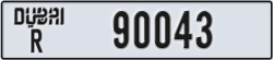 dubai - code - R - number -90043