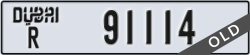 dubai - code - R - number -91114