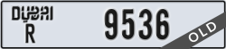 dubai - code - R - number -9536