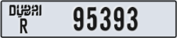 dubai - code - R - number -95393