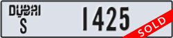 dubai - code - S - number -1425