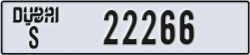 dubai - code - S - number -22266
