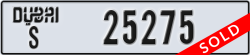 dubai - code - S - number -25275