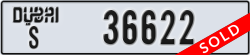 dubai - code - S - number -36622