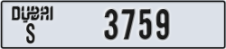 dubai - code - S - number -3759
