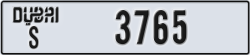 dubai - code - S - number -3765