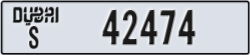 dubai - code - S - number -42474