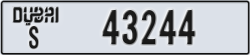dubai - code - S - number -43244