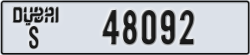 dubai - code - S - number -48092