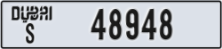 dubai - code - S - number -48948