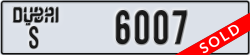 dubai - code - S - number -6007
