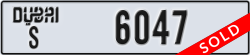 dubai - code - S - number -6047
