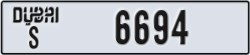 dubai - code - S - number -6694
