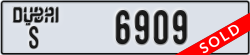 dubai - code - S - number -6909