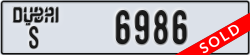 dubai - code - S - number -6986