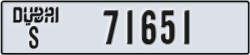 dubai - code - S - number -71651