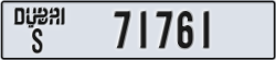 dubai - code - S - number -71761