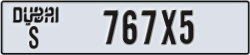 dubai - code - S - number -767X5