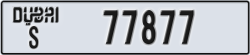 dubai - code - S - number -77877