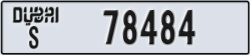 dubai - code - S - number -78484