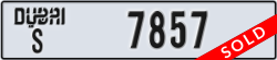 dubai - code - S - number -7857