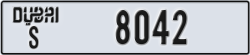 dubai - code - S - number -8042
