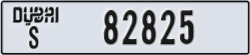 dubai - code - S - number -82825
