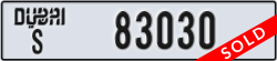 dubai - code - S - number -83030