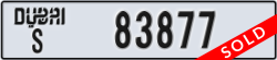 dubai - code - S - number -83877