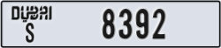 dubai - code - S - number -8392