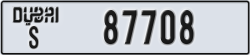dubai - code - S - number -87708