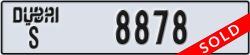 dubai - code - S - number -8878