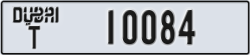 dubai - code - T - number -10084